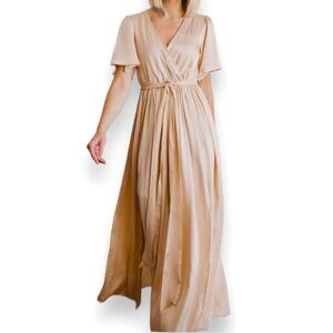NWT Baltic Born Kristina Maxi Dress in Natural Size Large